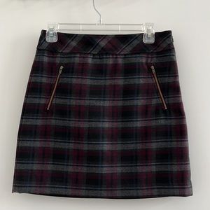 Ann Taylor LOFT Plaid Shift Skirt